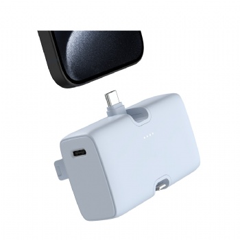 Mini Emergency Power Bank with Lighning and Type-C
