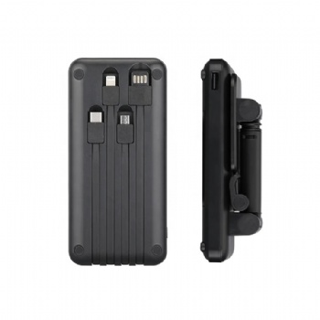 Power Bank Phone Holder with Cables